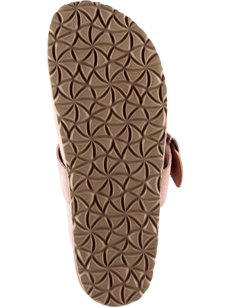 Mules Cuir Tamaris Rose - Kiabi