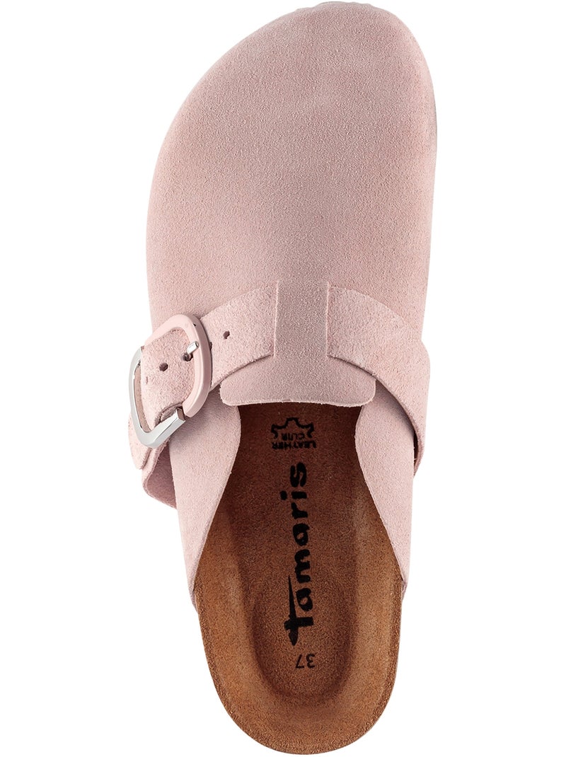 Mules Cuir Tamaris Rose - Kiabi