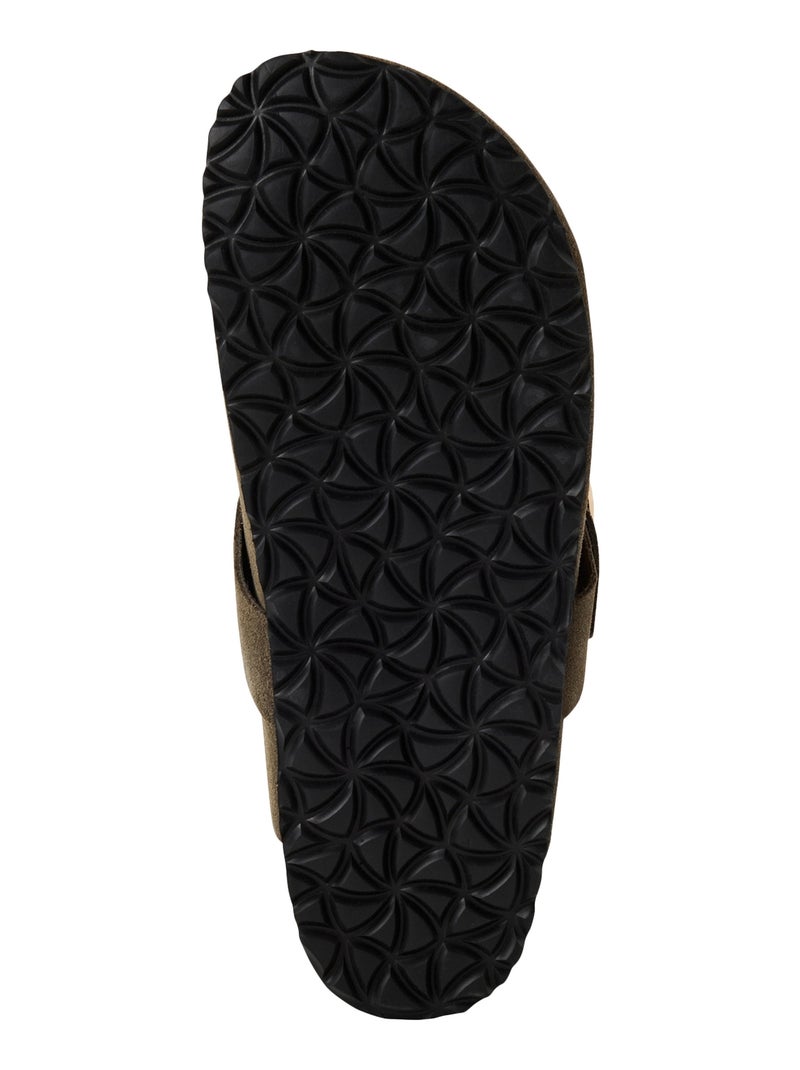 Mules Cuir Tamaris Vert - Kiabi