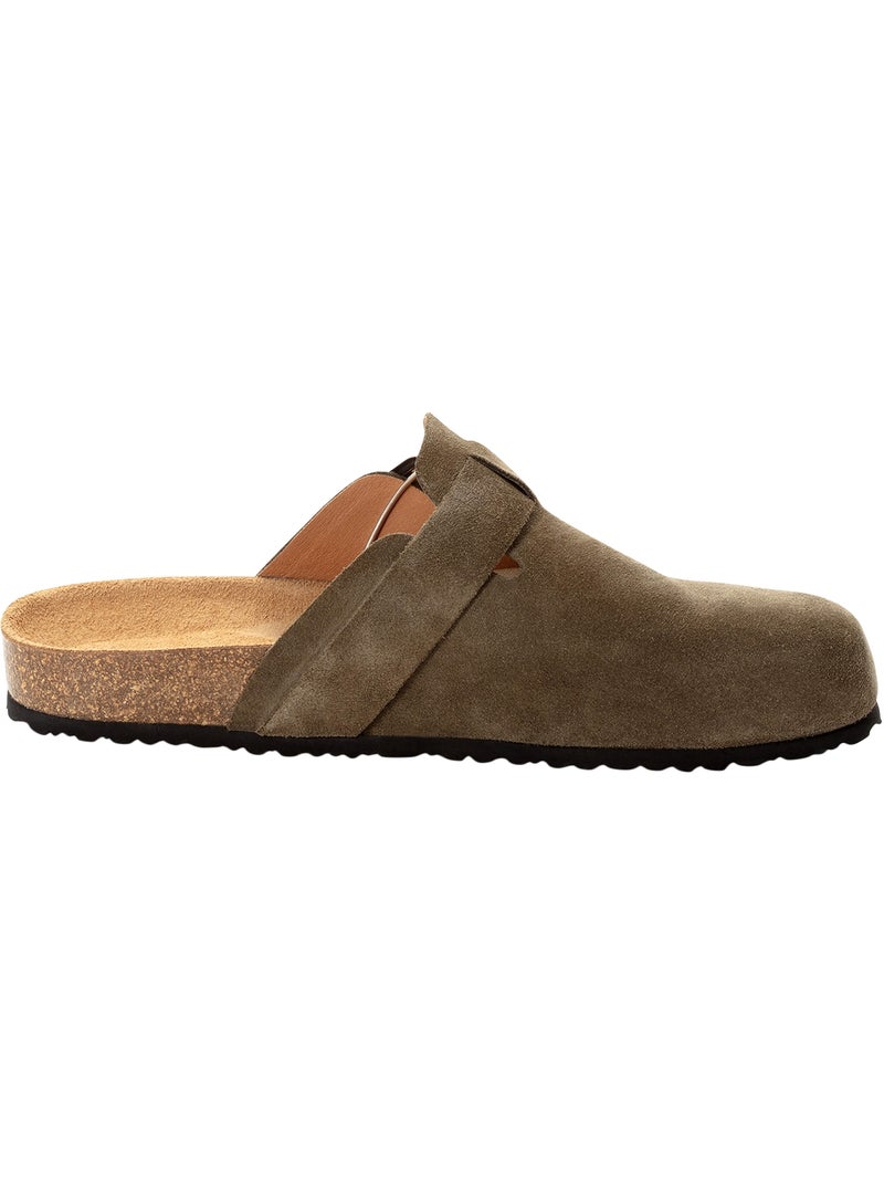 Mules Cuir Tamaris Vert - Kiabi