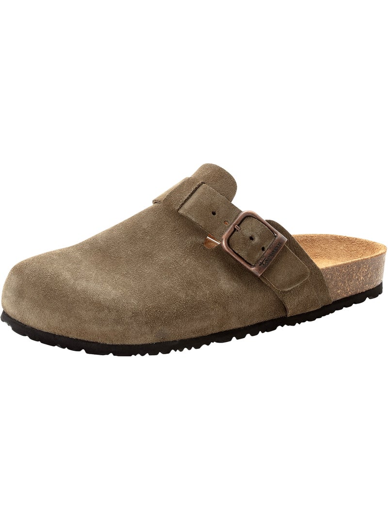 Mules Cuir Tamaris Vert - Kiabi