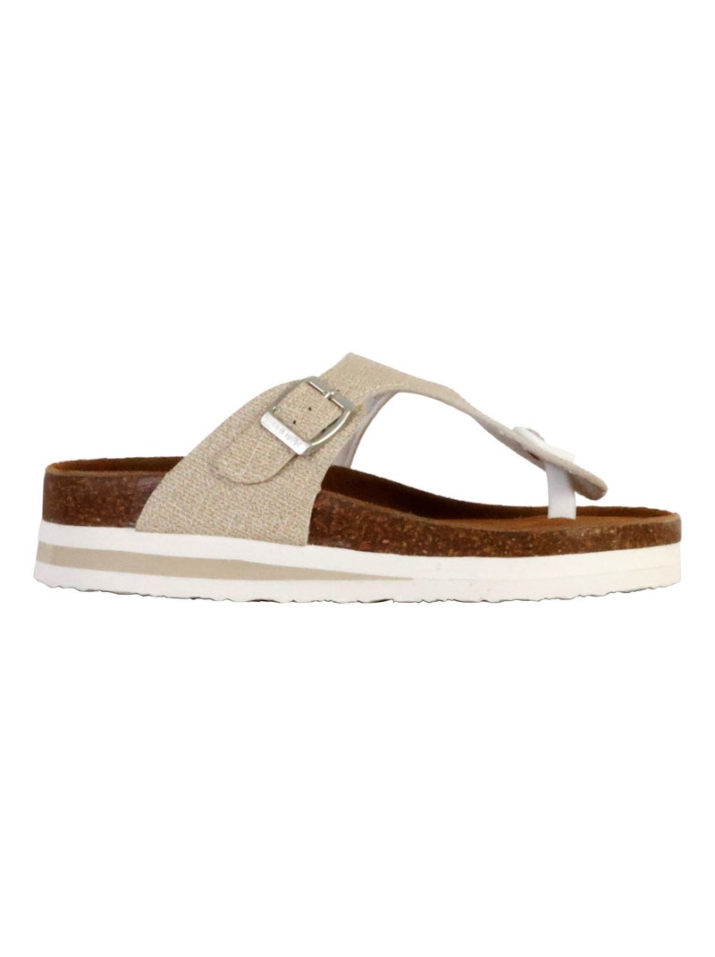 Mules Cuir Terre De Marins Rhodas Beige - Kiabi