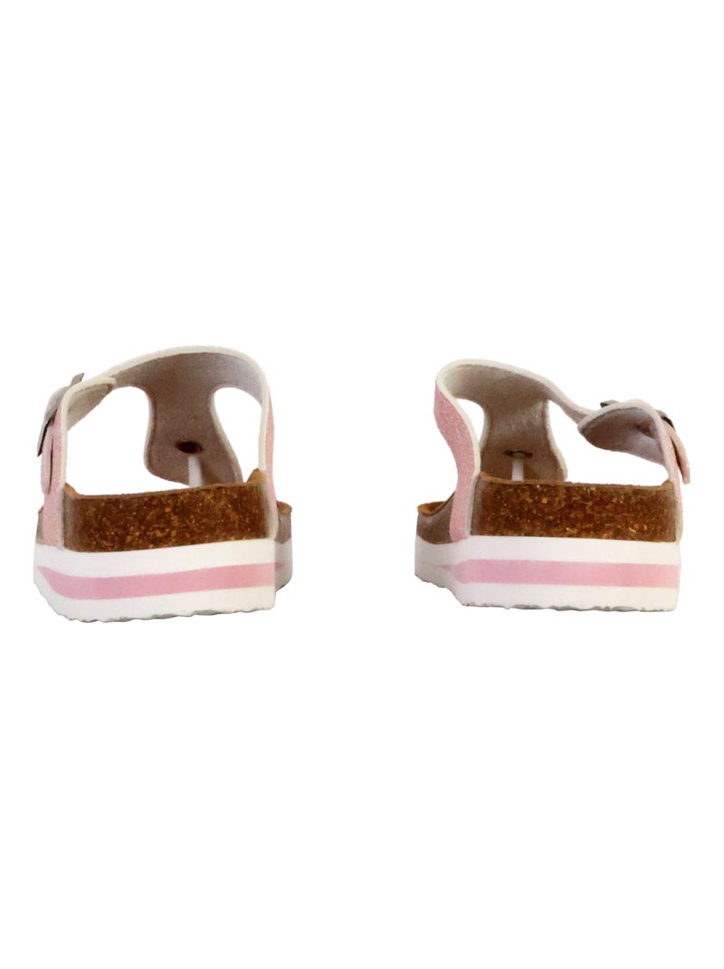 Mules Cuir Terre De Marins Rhodas Rose - Kiabi