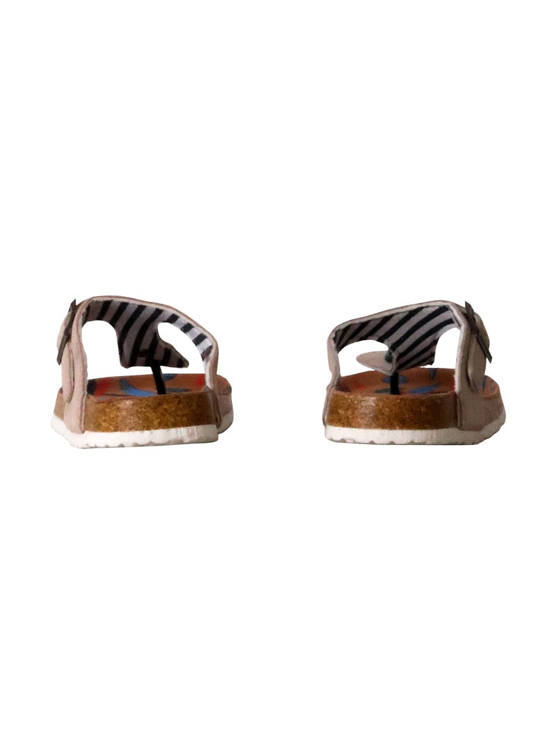 Mules Cuir Terre De Marins Saline Gris - Kiabi