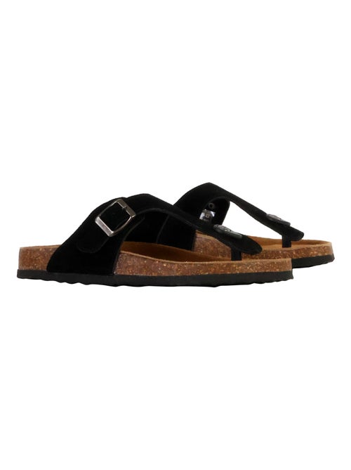 Mules Cuir Terre De Marins Saline - Kiabi