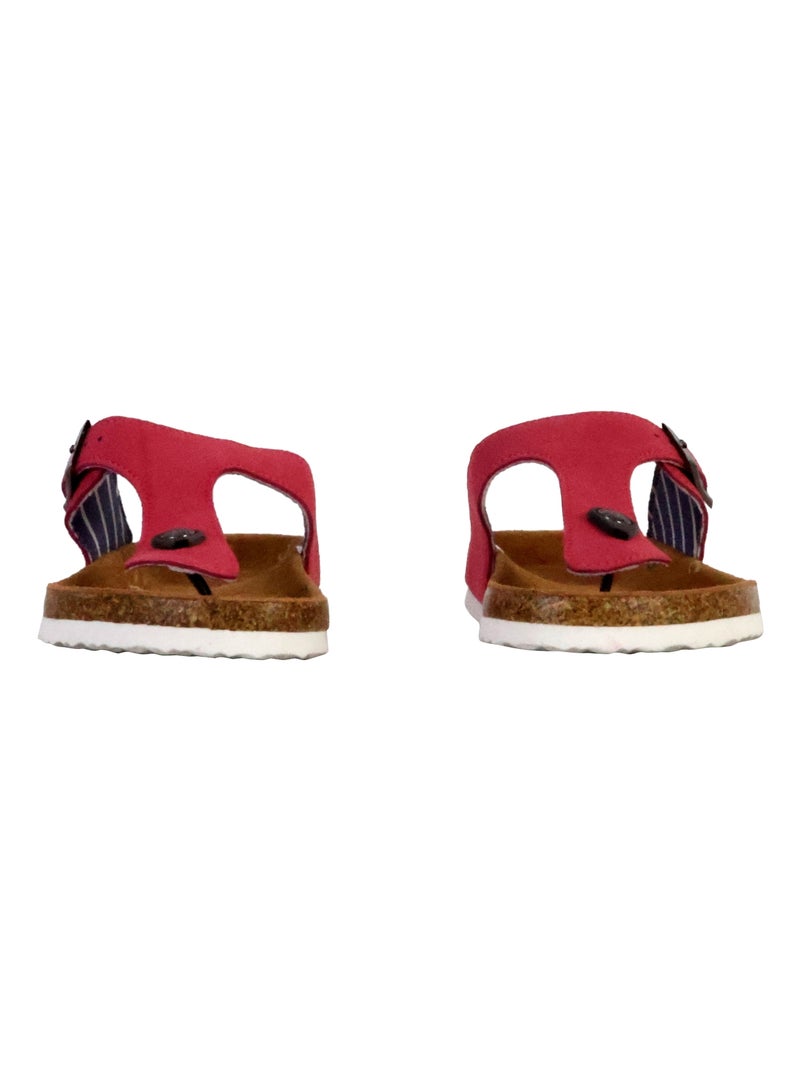 Mules Cuir Terre De Marins Saline Rose - Kiabi