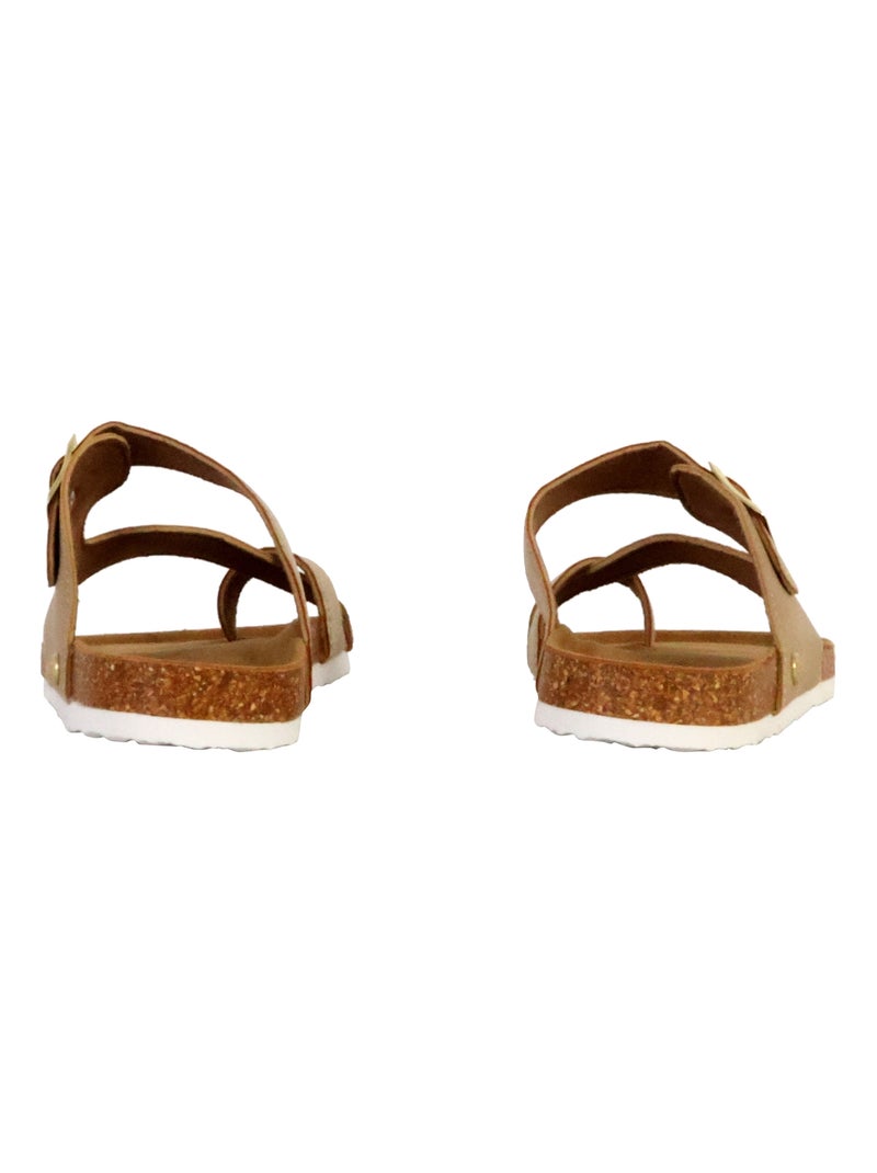 Mules Cuir Terre De Marins Siera Beige - Kiabi