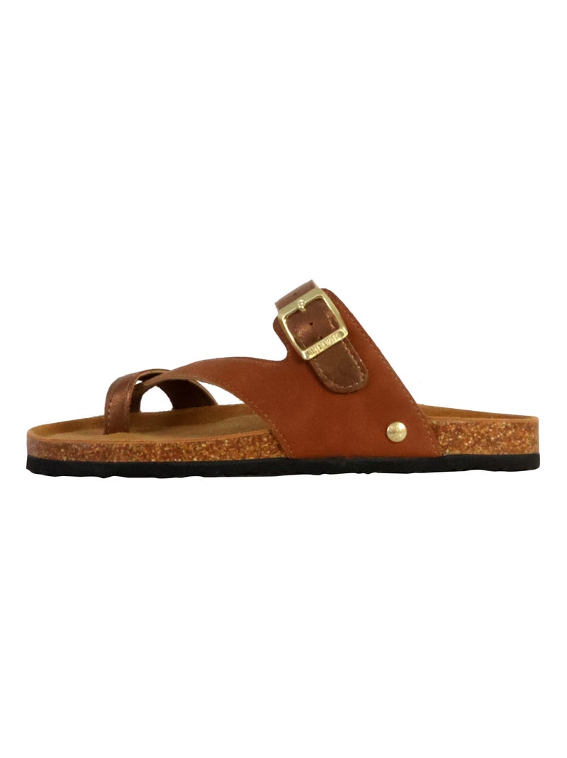 Mules Cuir Terre De Marins Siera Marron - Kiabi