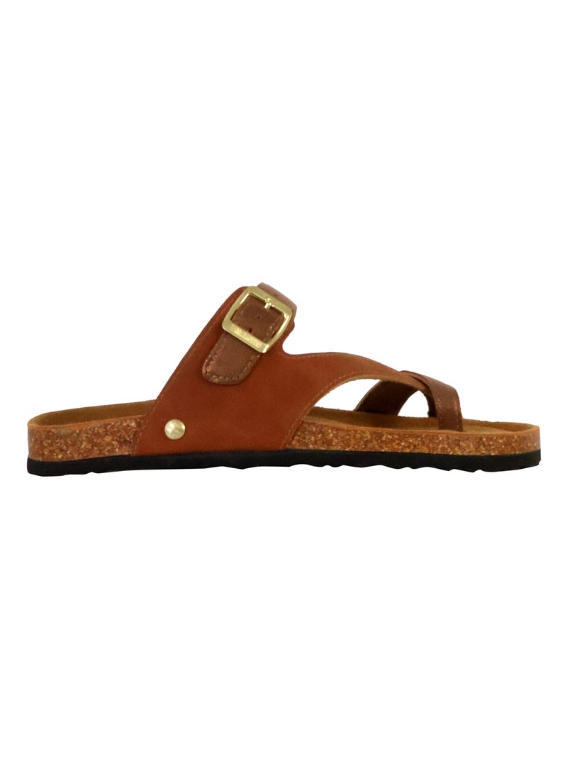 Mules Cuir Terre De Marins Siera Marron - Kiabi