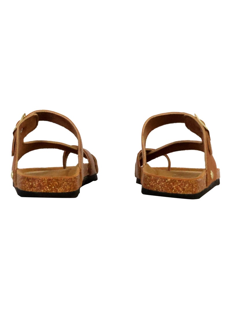 Mules Cuir Terre De Marins Siera Marron - Kiabi