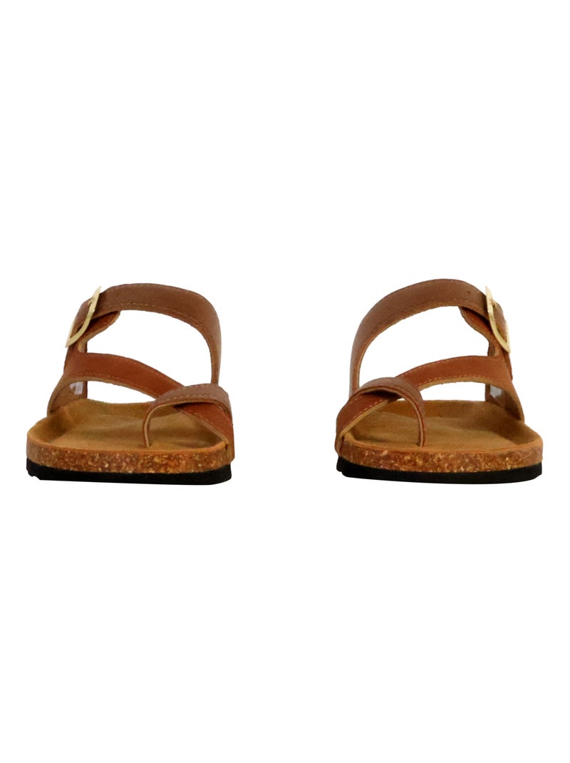 Mules Cuir Terre De Marins Siera Marron - Kiabi