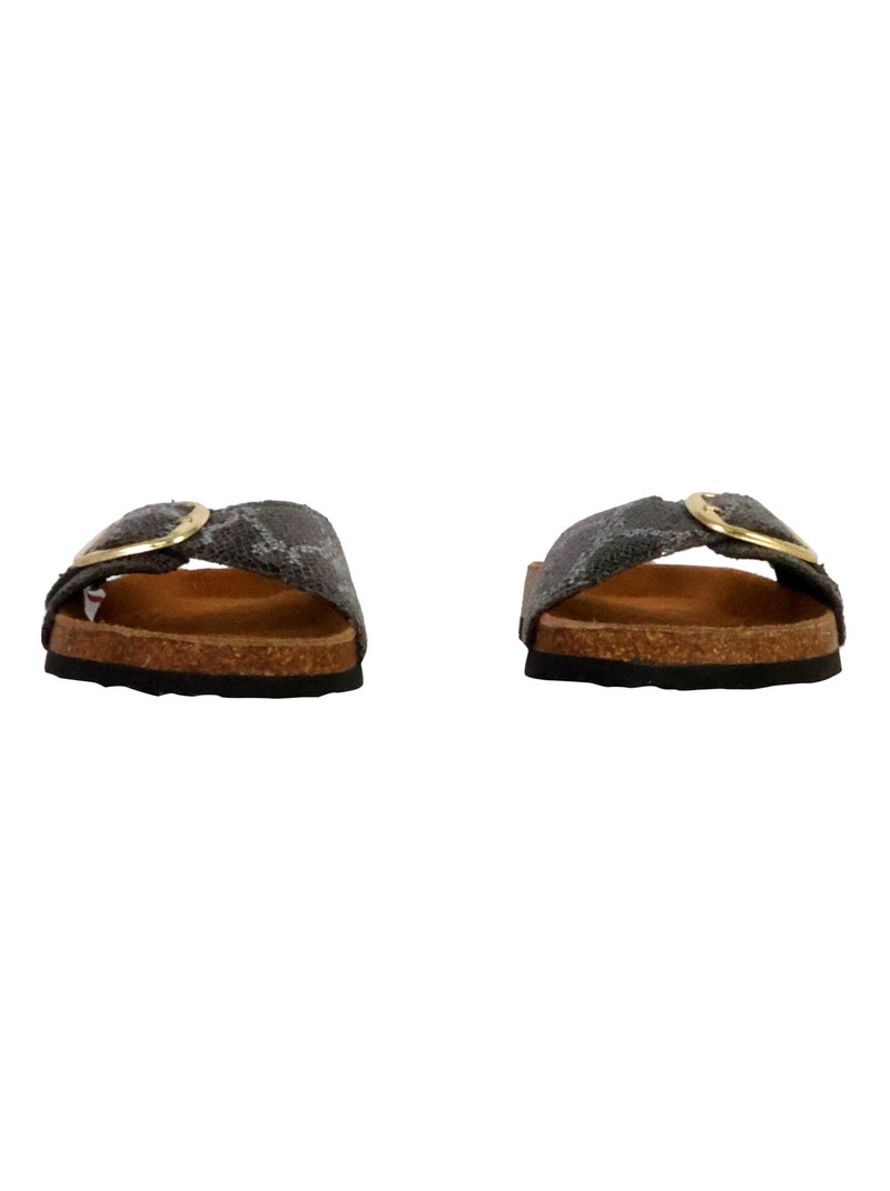 Mules Cuir Terre De Marins Trimiti Noir - Kiabi