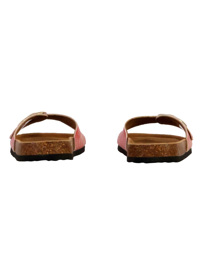 Mules Cuir Terre De Marins Trimiti Rouge - Kiabi