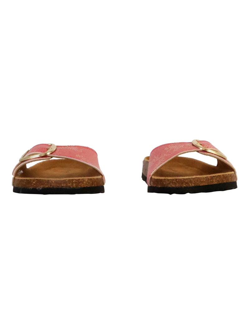 Mules Cuir Terre De Marins Trimiti Rouge - Kiabi