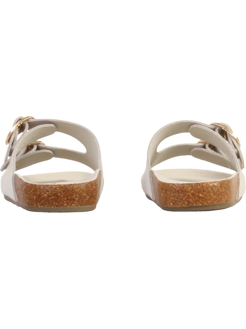 Mules Cuir The Divine Factory Alénoa Beige - Kiabi