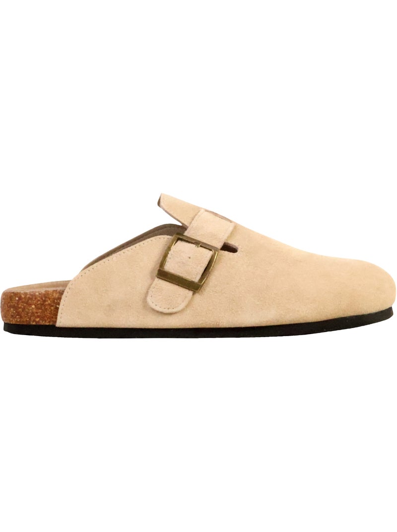Mules Cuir The Divine Factory Alénoa Beige - Kiabi