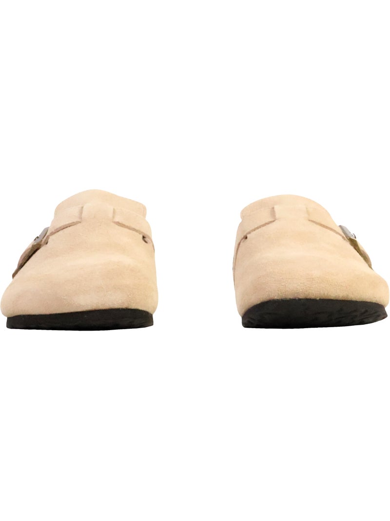Mules Cuir The Divine Factory Alénoa Beige - Kiabi