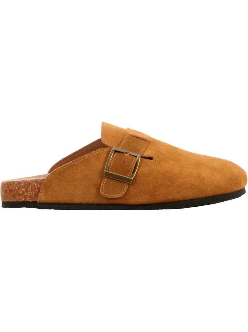 Mules Cuir The Divine Factory Alénoa Camel - Kiabi