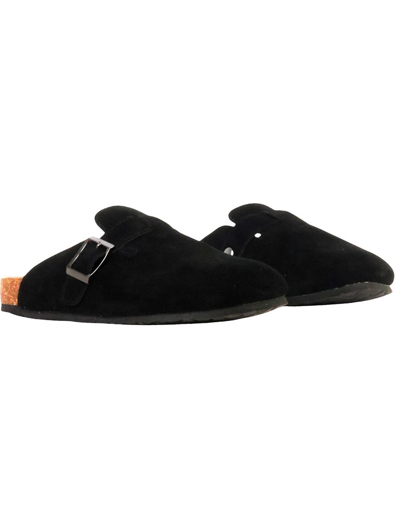 Mules Cuir The Divine Factory Alénoa Noir - Kiabi