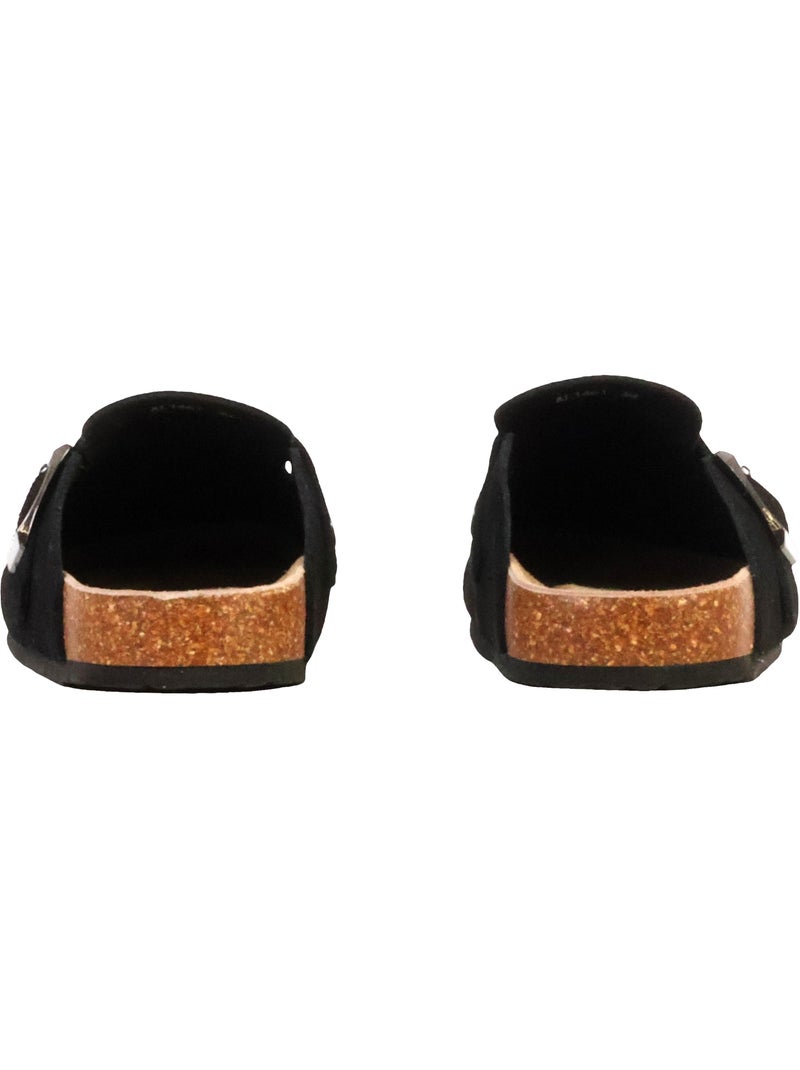 Mules Cuir The Divine Factory Alénoa Noir - Kiabi