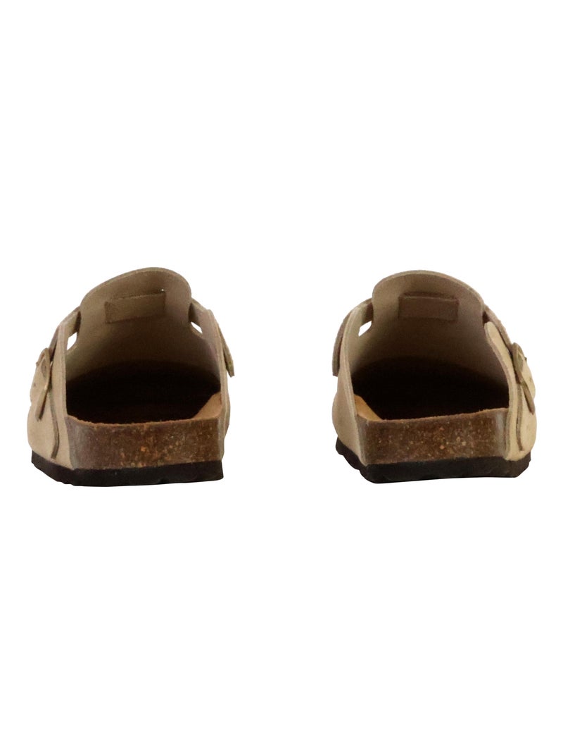 Mules Cuir The Divine Factory Boreal Beige - Kiabi