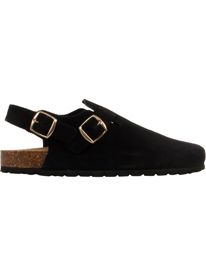 Mules Cuir The Divine Factory Boreal BS Noir - Kiabi