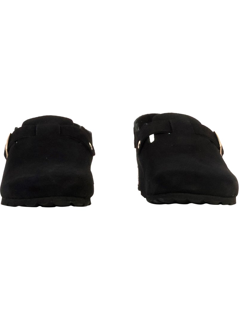 Mules Cuir The Divine Factory Boreal BS Noir - Kiabi