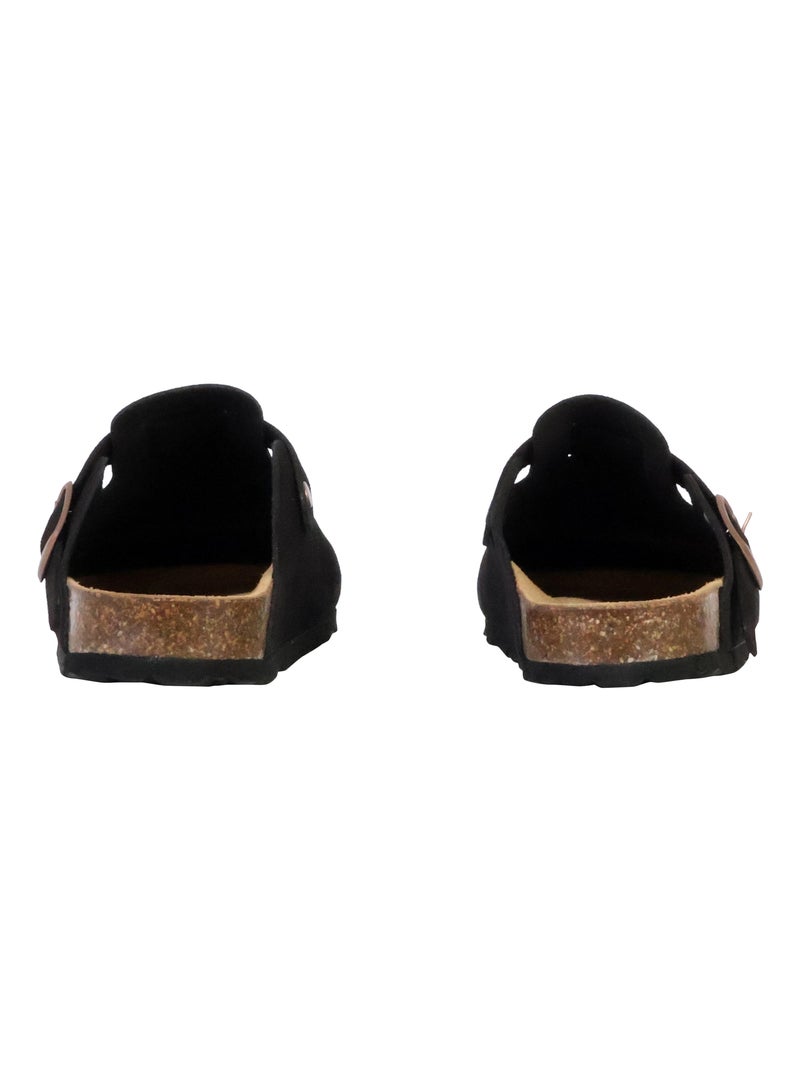 Mules Cuir The Divine Factory Boreal Noir - Kiabi
