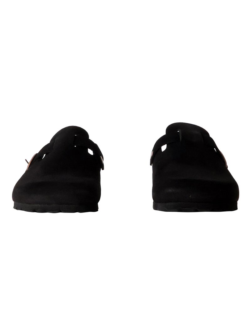 Mules Cuir The Divine Factory Boreal Noir - Kiabi