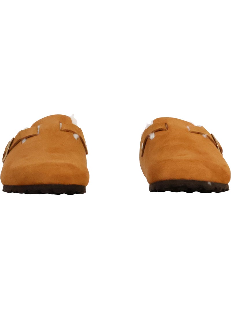 Mules Cuir The Divine Factory Joana Camel - Kiabi