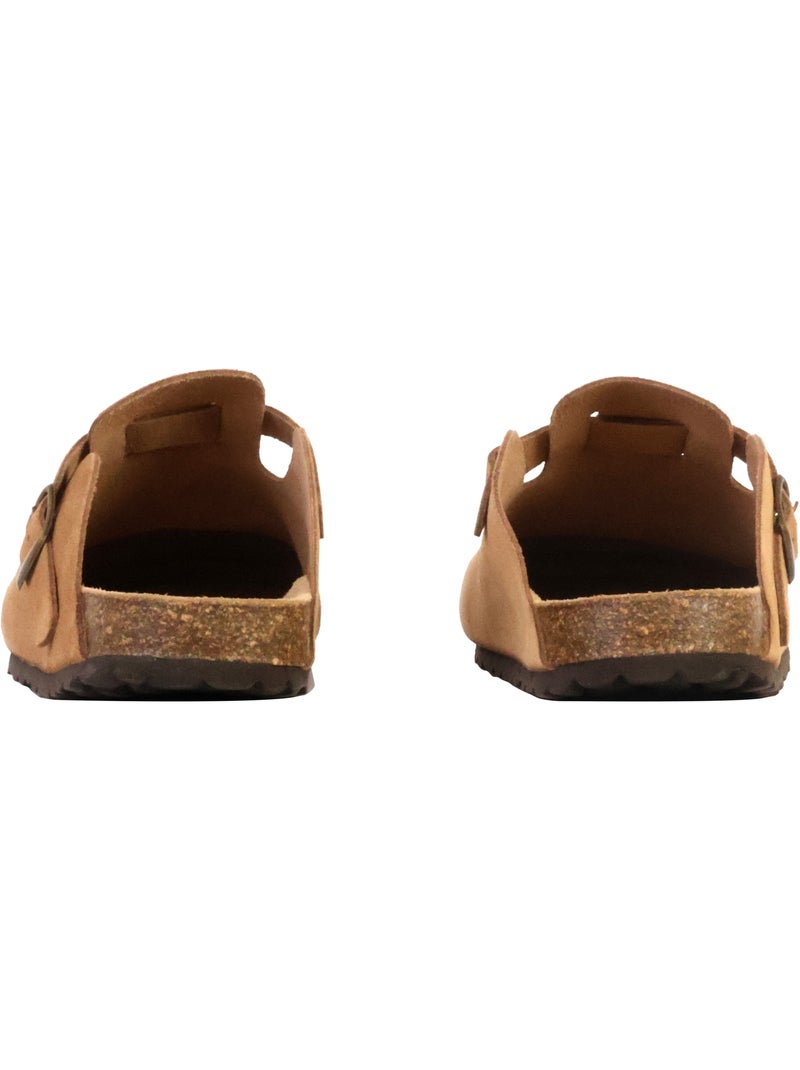Mules Cuir The Divine Factory Joasis Camel - Kiabi