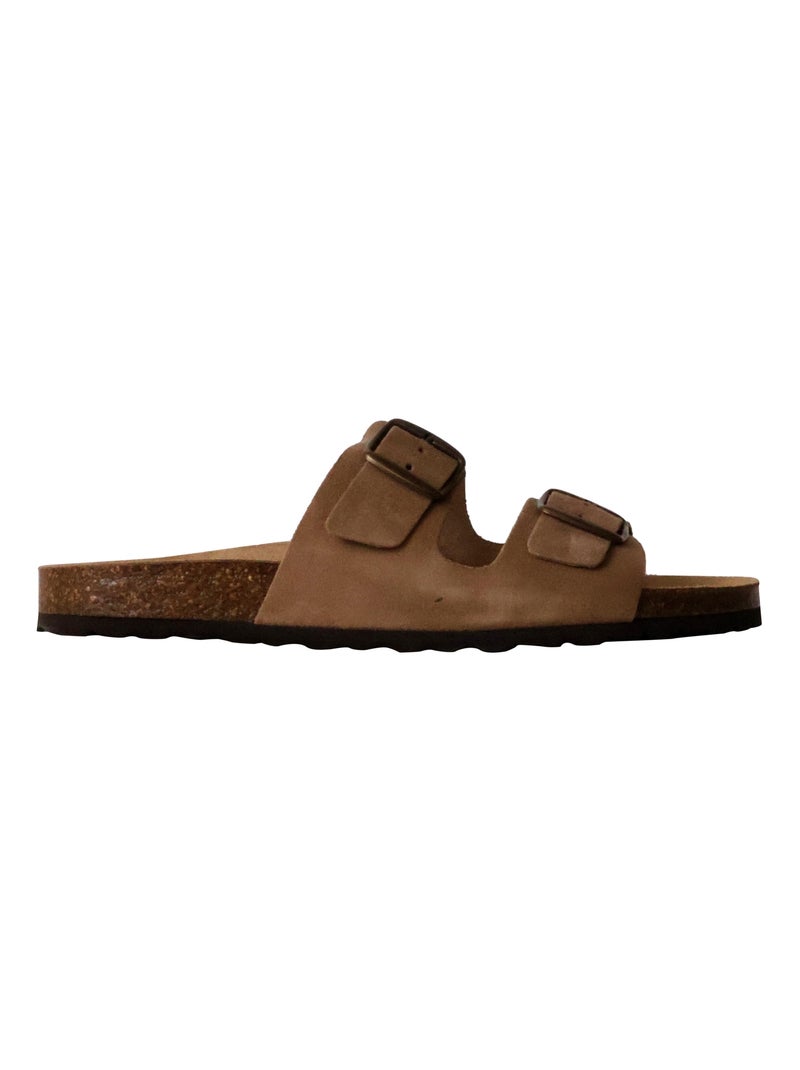 Mules Cuir The Divine Factory Mystral Beige - Kiabi