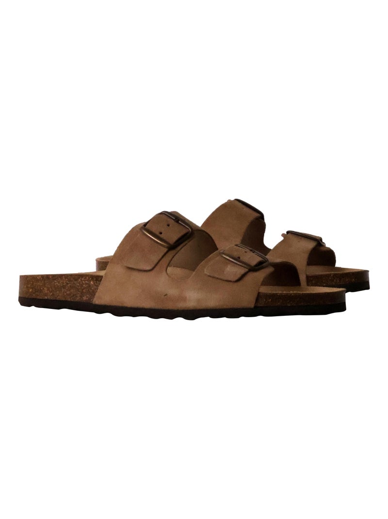 Mules Cuir The Divine Factory Mystral Beige - Kiabi