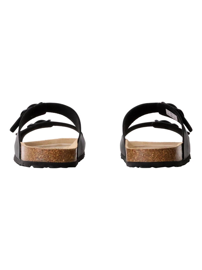 Mules Cuir The Divine Factory Mystral Noir - Kiabi