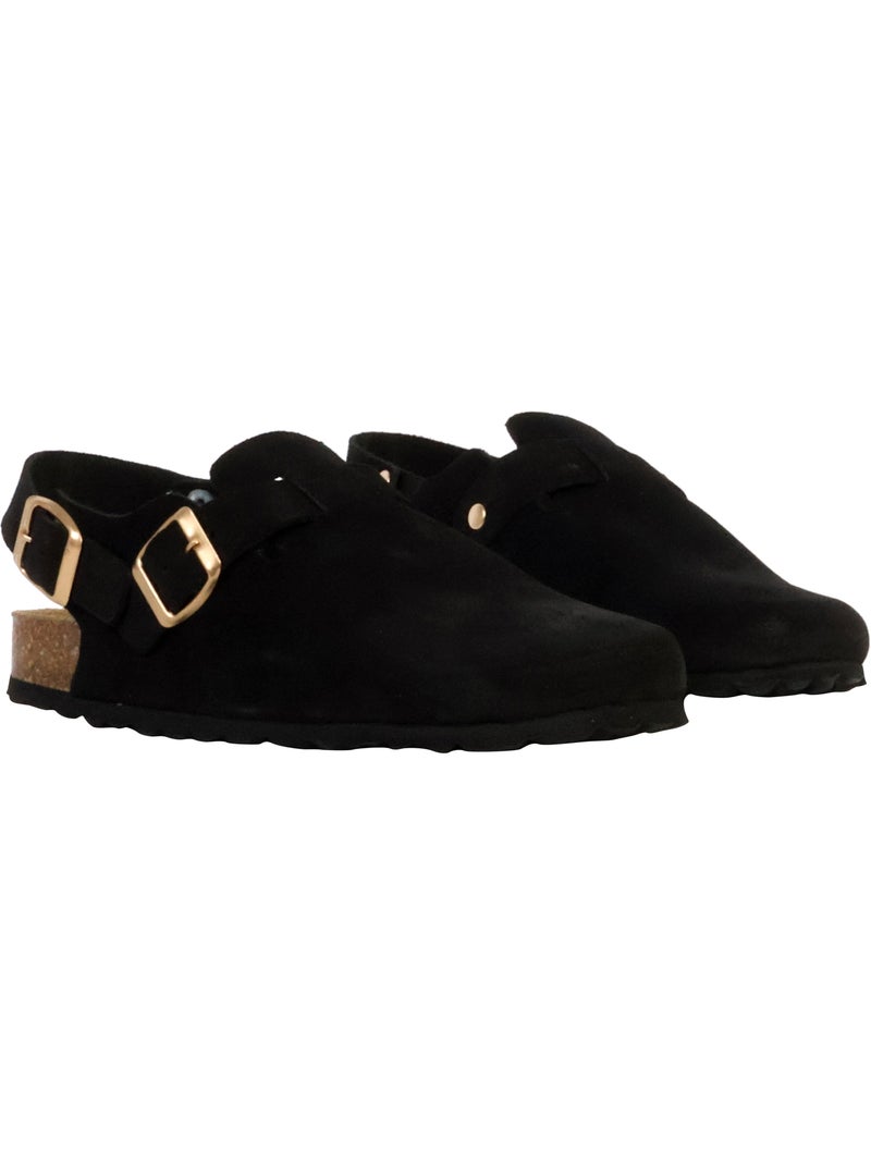 Mules Cuir The Divine Factory Noga Boreal BS Edge Noir - Kiabi