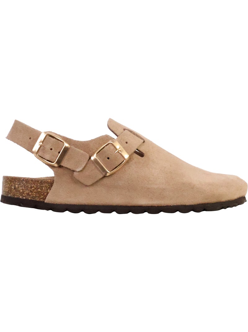 Mules Cuir The Divine Factory Noga Boreal BS Edge Taupe - Kiabi