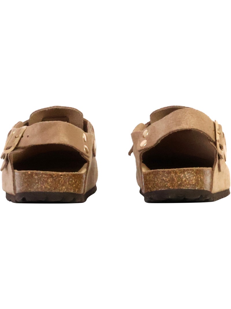 Mules Cuir The Divine Factory Noga Boreal BS Edge Taupe - Kiabi
