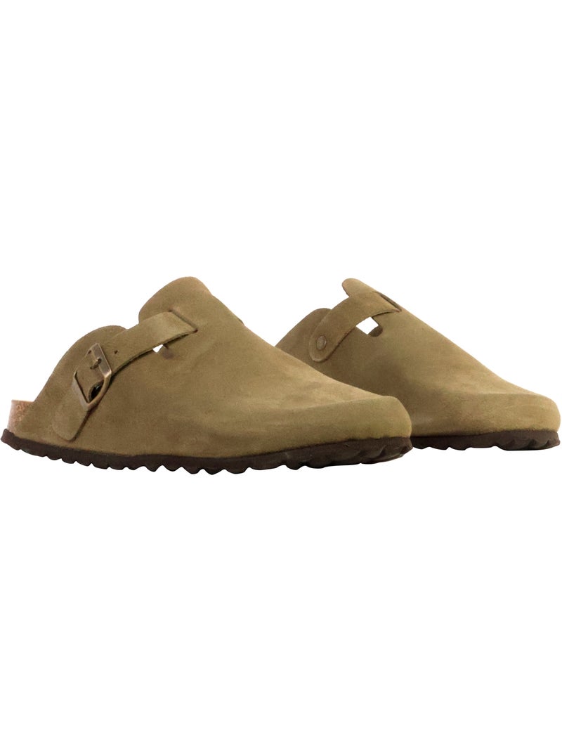Mules Cuir The Divine Factory Noga Joasis Edge Kaki - Kiabi