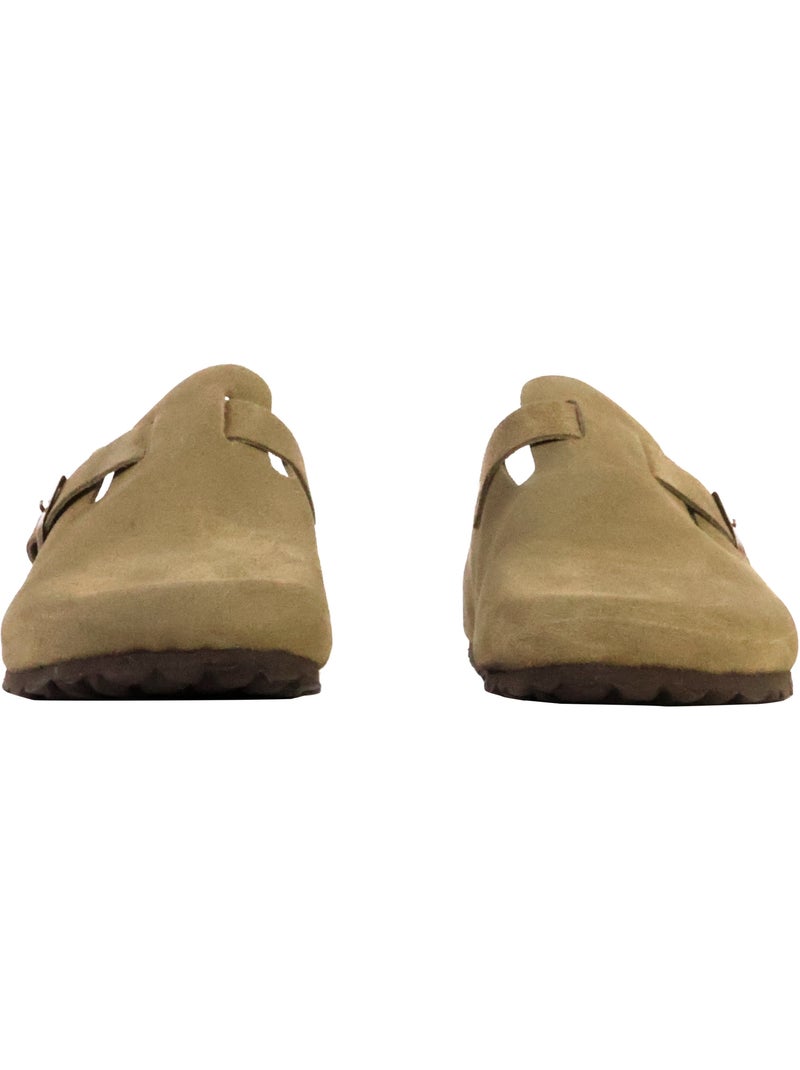 Mules Cuir The Divine Factory Noga Joasis Edge Kaki - Kiabi