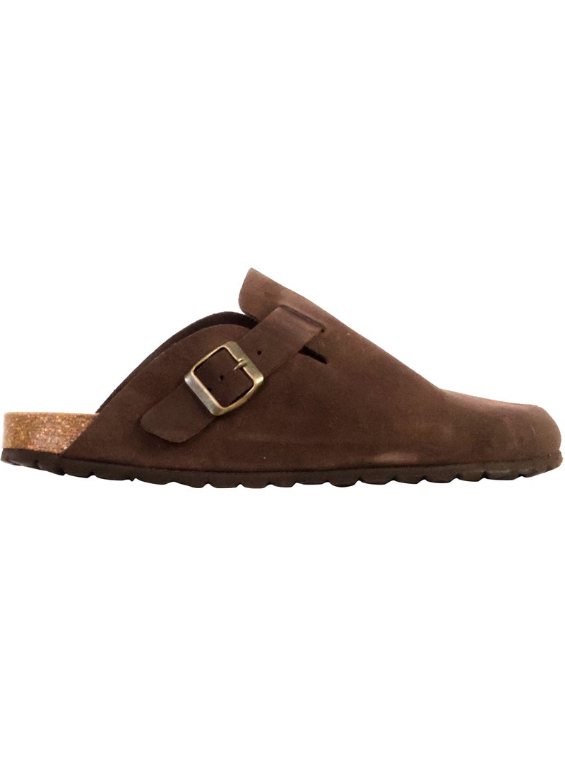 Mules Cuir The Divine Factory Noga Joasis Edge Marron - Kiabi