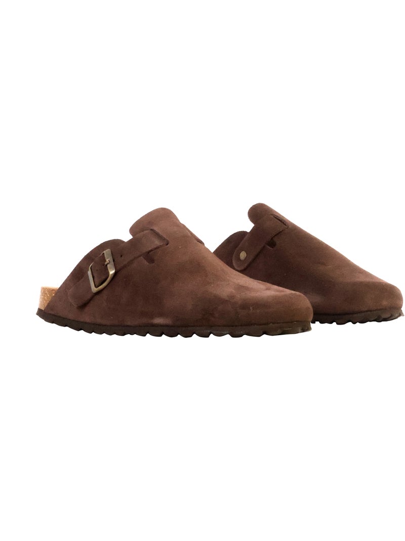 Mules Cuir The Divine Factory Noga Joasis Edge Marron - Kiabi
