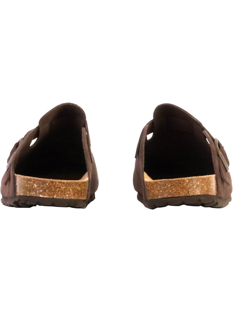 Mules Cuir The Divine Factory Noga Joasis Edge Marron - Kiabi