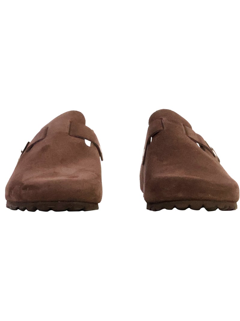 Mules Cuir The Divine Factory Noga Joasis Edge Marron - Kiabi
