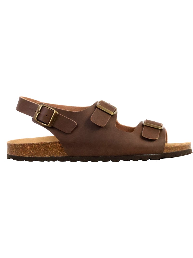 Mules Cuir The Divine Factory Noga Mistral BS Edge Marron - Kiabi