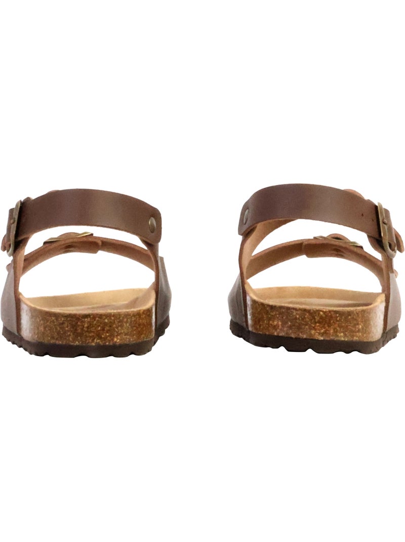 Mules Cuir The Divine Factory Noga Mistral BS Edge Marron - Kiabi