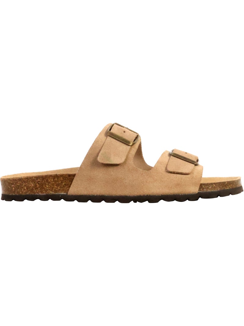 Mules Cuir The Divine Factory Noga Mistral Edge Beige - Kiabi