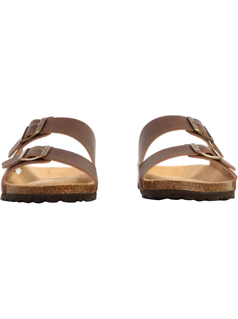 Mules Cuir The Divine Factory Noga Mistral Edge Marron - Kiabi