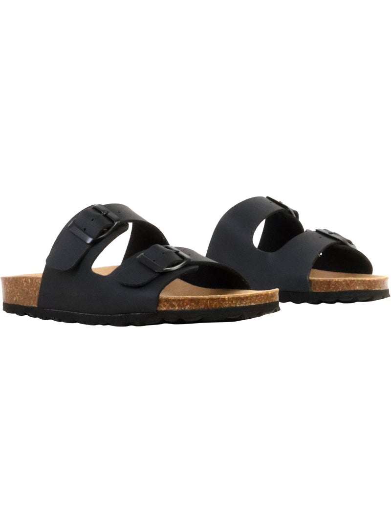 Mules Cuir The Divine Factory Noga Sierra Edge Noir - Kiabi