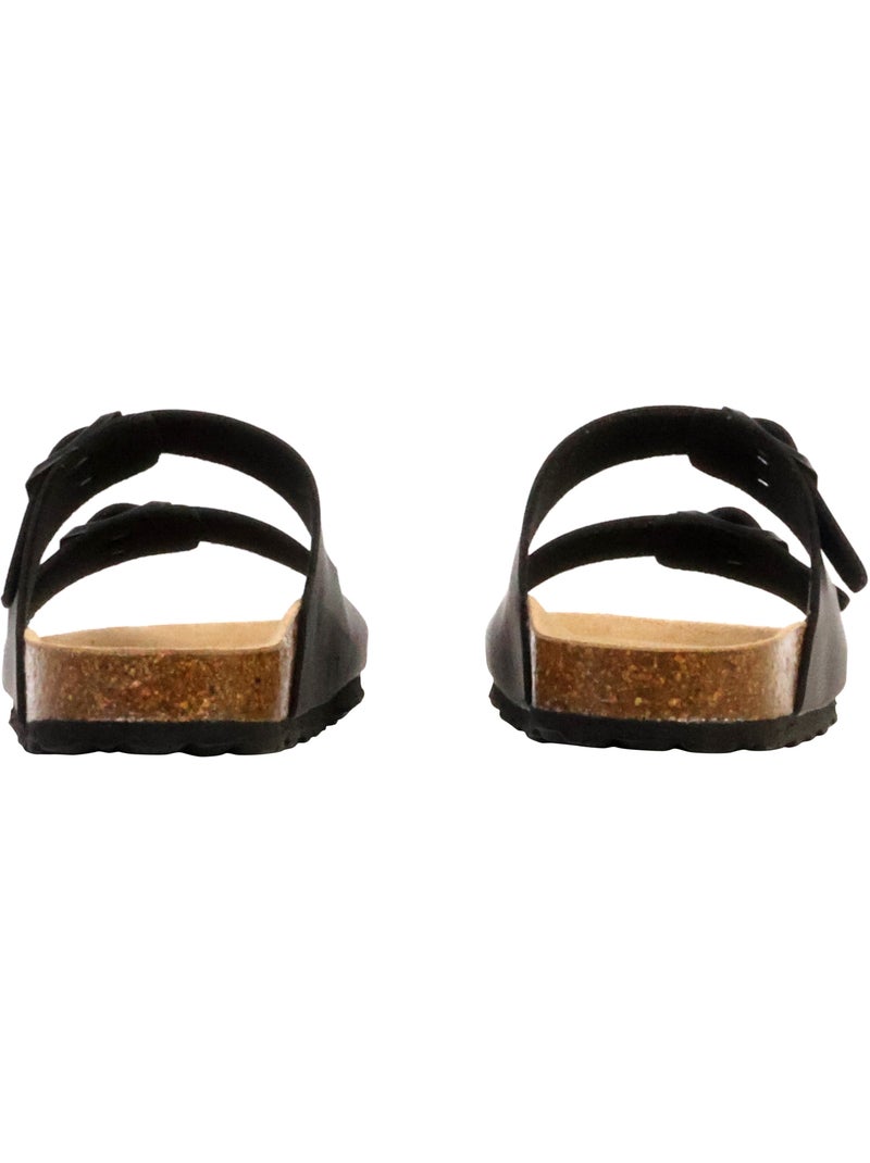 Mules Cuir The Divine Factory Noga Sierra Edge Noir - Kiabi