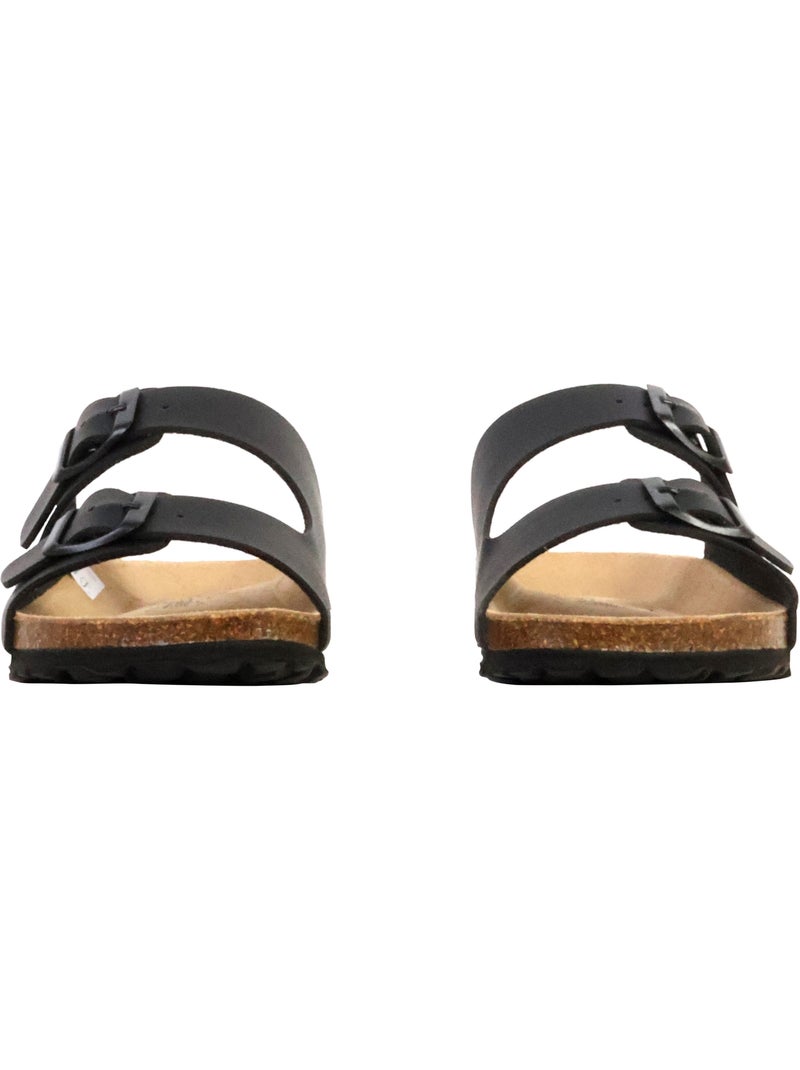 Mules Cuir The Divine Factory Noga Sierra Edge Noir - Kiabi